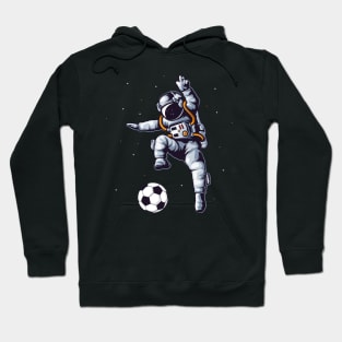 Soccer Astronaut In Space Player Fan Hoodie